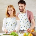 thumbnail image 3 of Pioneer Flower Floral Print Pattern Apron for Women and Men, Cotton Linen Waterproof with Pockets, Adjustable, 33x27 Inch for Kitchen, Gardening, BBQ, Salon, 3 of 6