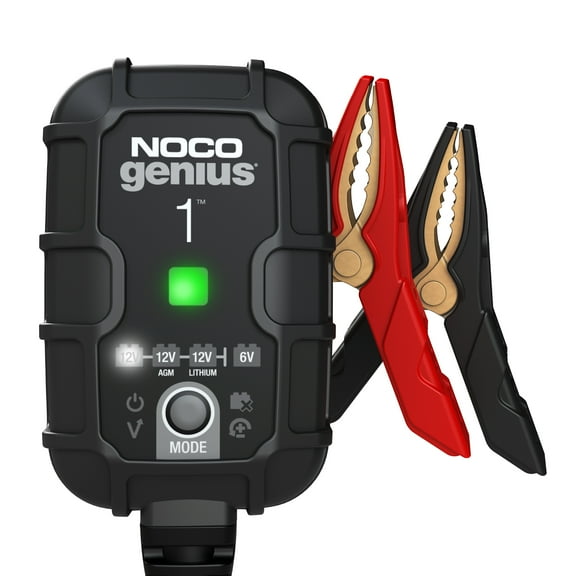 NOCO GENIUS1: 1A 6V/12V Smart Battery Charger, Maintainer and Desulfator
