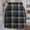 A, variant on Delayuji Black Skirt with Shorts Mini Skirts 2025 Fall Winter Wool High Waisted Bodycon Plaid Pencil Skirts Casual Trendy A Line Stretch Skirt Athletic Shorts Brown L