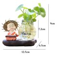 thumbnail image 4 of Glass Vase Creative Lovely Monk Multi-purpose Plant Terrarium Desktop Ornament, 4 of 6