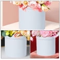 thumbnail image 3 of LEEYNEER 2pcs 5 Inch Round Gift Box  DIY Flower Packing Box with Lids  Decorative Bucket  Flower Arrangements  Valentine‘s Day and Wedding Decoration, 3 of 8