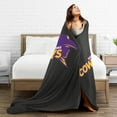thumbnail image 5 of Hardin-Simmons University Logo Fleece Blanket, Very Soft Microfiber Flannel Blanket for Couch Warm and Cozy for All Seasons, 5 of 6