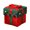 E, variant on Opvise Reusable Cloth Christmas Gift Box 12cm Foldable Ribbon Closure Holiday Packaging Decorative Present Box