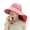Pink, variant on Miqool Sun Hats for Little/Big Kids UPF 50+ Breathable Wide Brim Bucket Hats Summer UV Protection Ponytail Beach Hat with Neck Flap
