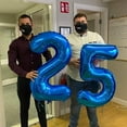 thumbnail image 4 of Number Balloon 40 Inch for Birthday Decorations, Large Foil Balloon Numbers, Mylar Giant Birthday Balloon for Boy Girls Women Men, 4 of 18