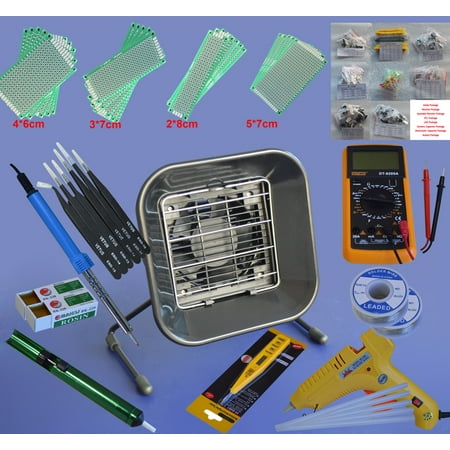 

Electric Rework Soldering Iron Solder Repair Tools Kit with Multimeter Tools#159000