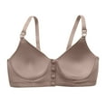 thumbnail image 4 of Yievot Wireless Bra For Seniors Front Closure Bra For Older Women Full Coverage Push Up Support Bralettes Comfort Everyday Bras, 4 of 5