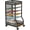 Classic, variant on X-COSRACK 6-Tier Slim Rolling File Cart, Under Desk File Organizer with Sliding Mesh Letter Trays & Wood Top, Mobile Office Paper Storage Stand with Wheels, Black