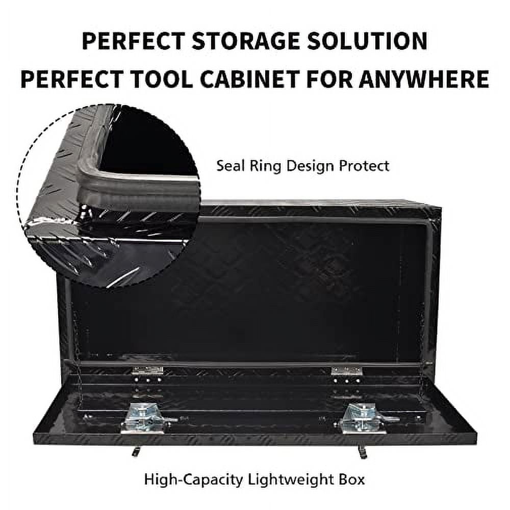 FGJQEFG Lockable Tool Boxes and Organizers, Aluminum Black, 36"x18"x16"