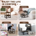 thumbnail image 5 of Step Stool for Adults,Holds up to 500Lb,3 in1 Heavy Duty Sturdy Two StepStools for Kichen/Bathroom/High beds, Wooden&Metal Frame, Non-Slip Pads, 5 of 17