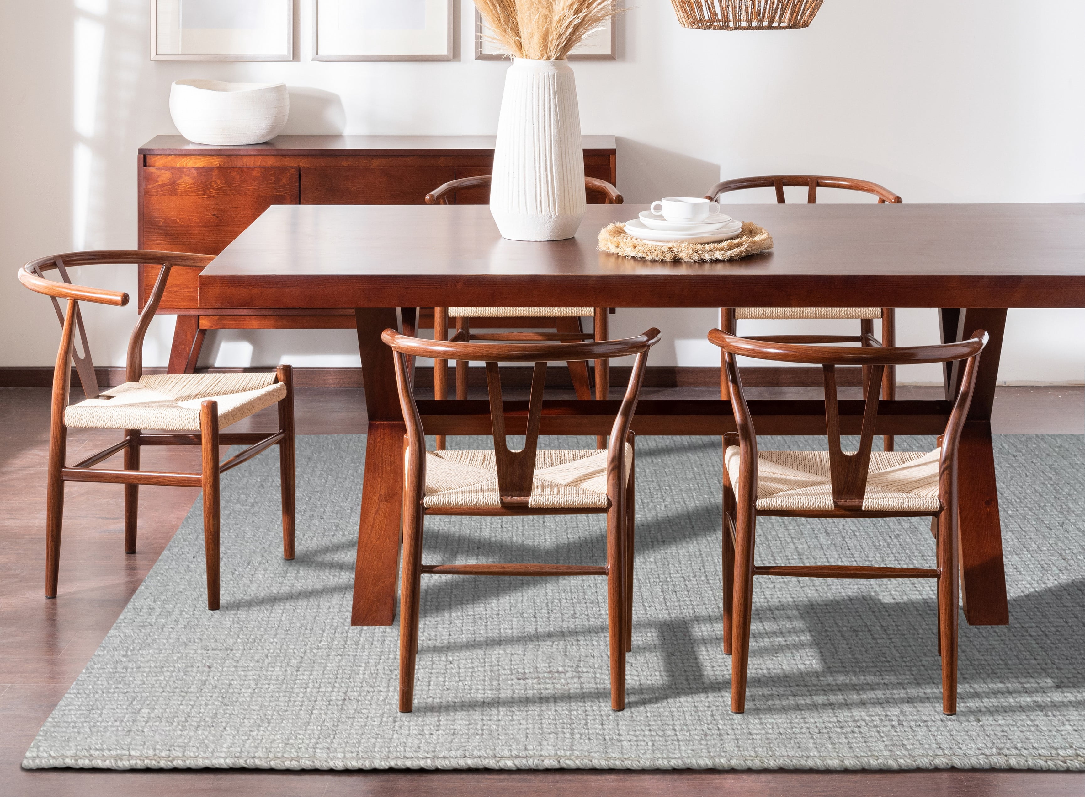 Delara Premium Handwoven Wool and Jute Area Rug, 10' x 14', Natural Boucle, 0.25" Thick, Soft & Durable for Living Room, Bedroom, Entryway