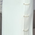 thumbnail image 4 of BEAUKEY Midi Skirt For Women Side Slits Straight Skirt Chinese Pearl Buckle Knitted Skirt, 4 of 6