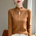 thumbnail image 1 of 2024 autumn and winter cashmere sweater women's cashmere sweater long sleeved pullover sweater women's sweater knitted clothing, 1 of 4