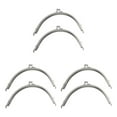 thumbnail image 4 of Guardoinrt 2pcs Go-to Accessory For DIY Crafts Metal Frame Kiss Clasp Lock Exquisite silver 15.2CM 3Set, 4 of 6