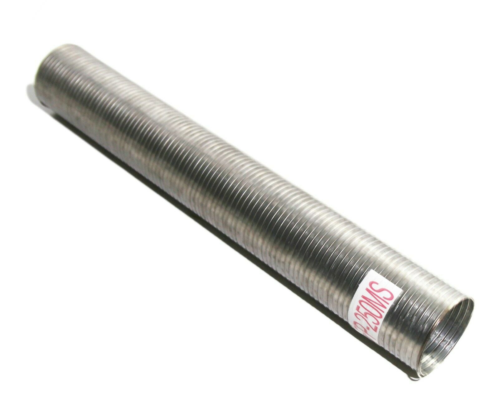 2.5" ID x 18" Length Galvanized Flexible Exhaust Tubing Pipe 1.5' Feet