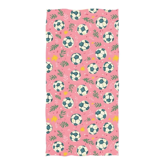 Oversized Beach Towel Extra Large Absorbent Microfiber Bath Towels Soft Quick Drying Leaves Football 74"x37"