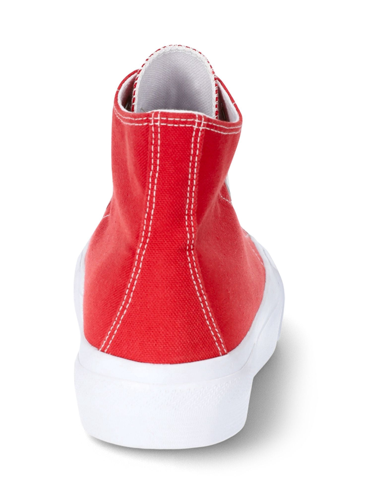 No Boundaries Women’s Lace Up High Top Sneakers, Round Toe Red, Size 8.5