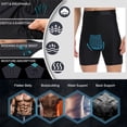 thumbnail image 6 of Men'S Compression High Waist Boxer Shorts Tummy Slim Body Shaper Fitness Girdle Pants, 6 of 6