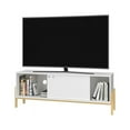 thumbnail image 6 of Manhattan Comfort Bowery 2 Shelves Wood TV Stand for TVs up to 50" in White, 6 of 9