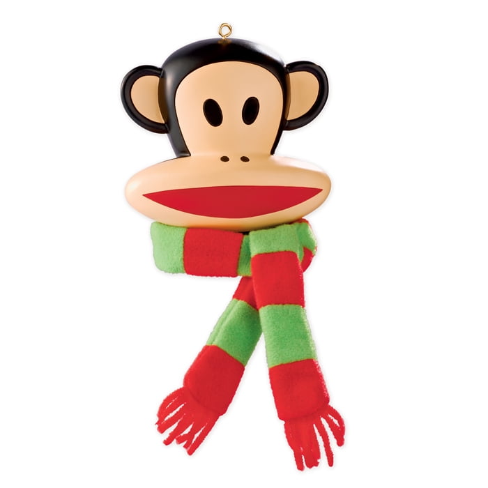 Julius the Monkey By Paul Frank Artesian Tin Ornament w//paper /& Colored Pencil