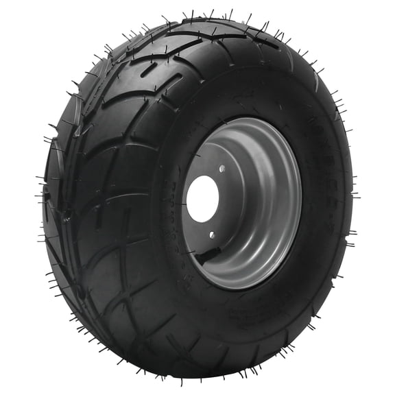 16x8-7 Go Kart Tire & Wheel Assembly 16x8.00-7 ATV - 3 Bolt Tubeless Road Tire for 70cc 110cc 125cc ATV, UTV, Quad, Buggy, Taotao, Coolster, Kazuma, Coleman Mini Bike - 7 Inch Wheel (1PC)
