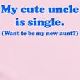 thumbnail image 2 of CafePress - My Cute Uncle Is Single Body Suit - Baby Light Bodysuit, Size Newborn - 24 Months, 2 of 4