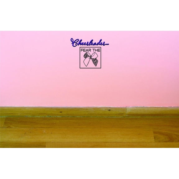 Custom Decals Cheerleader... Fear The Bow Wall Art Size: 40 X 40 Inches Color: Multi
