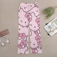thumbnail image 5 of Hello Kitty Women's Wide Leg Yoga Pant Comfy Loose Sweatpants High Waist Lounge Casual Athletic Pant Workout Joggers Pant, 5 of 7