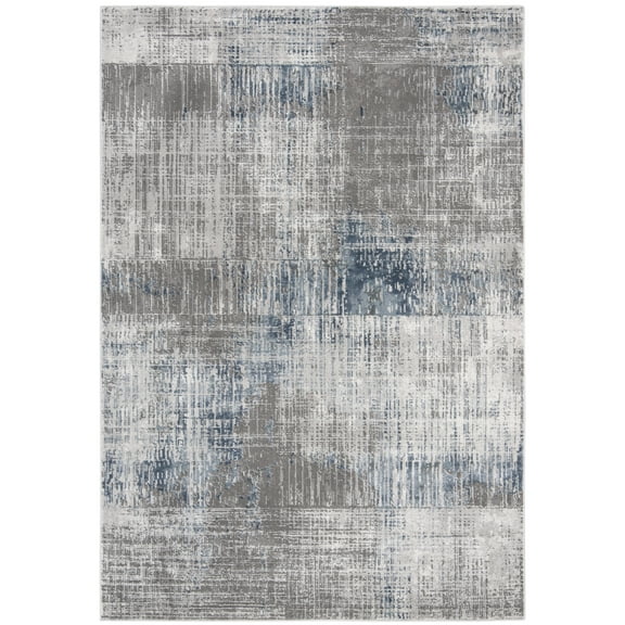 SAFAVIEH Craft Emmet Abstract Area Rug, Grey/Blue, 5'3" x 7'6"