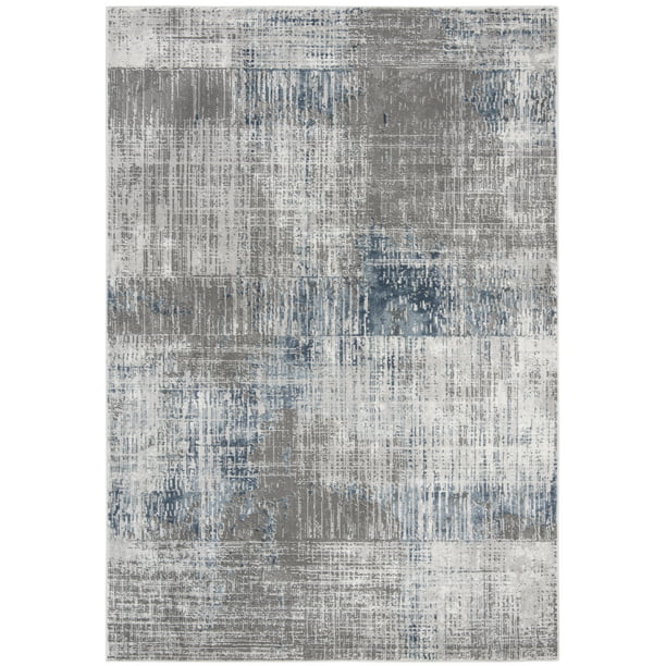 Safavieh Craft Emmet Faded Abstract, David Turquoise Blue Grey Beige Area Rug