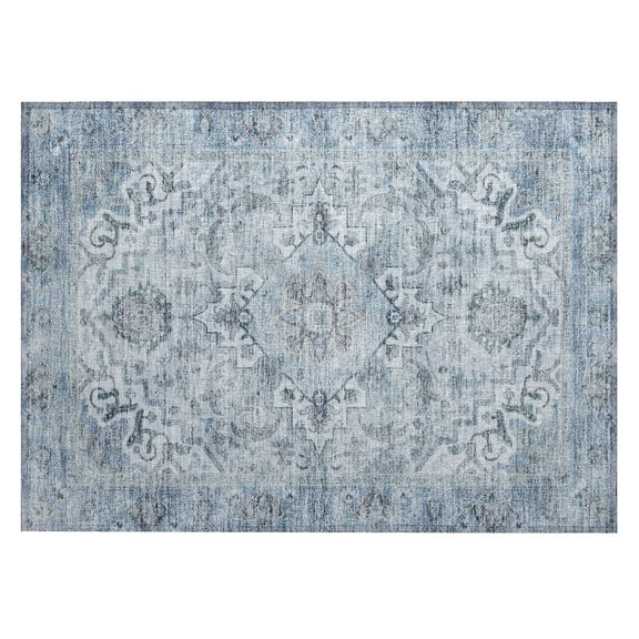 Dalyn Rugs Machine Washable Indoor/Outdoor Chantille ACN2164 Sky 1'8" x 2'6" Rug