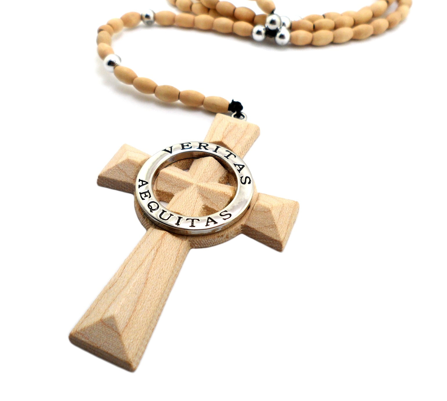 Celtic Wooden Cross Necklace