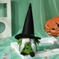thumbnail image 3 of SSBSM Halloween Faceless Doll Handmade Hollow Out Pentagram Pointy Hat Braid/Beard Design Gnome Faceless Doll, 3 of 7