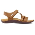 thumbnail image 2 of Pennysue Women's Arch Support Sandals Brown Woven Orthopedic Walking Sandals 8.5M, 2 of 6