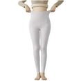 thumbnail image 2 of Women's Velvet Fleece Lined Leggings High Waisted Warm Tights Tummy Control Yoga Pant Winter Lounge Hiking Workout Thermal Leggings, 2 of 6