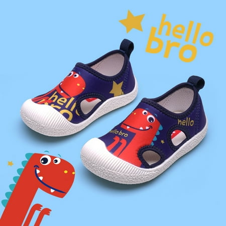 

Toyella Children s Shoes Children s Sandals Soft Soles Kindergarten Indoor Shoes Baby Shoes Summer Red dinosaur 14cm