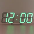 thumbnail image 6 of Arestory 3D LED Digital Wall Clock ,8.9", Large Display Table/ Desk Clock 12/24H Temperature (Orange Light), 6 of 8
