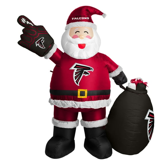 Atlanta Falcons 7' Inflatable Santa