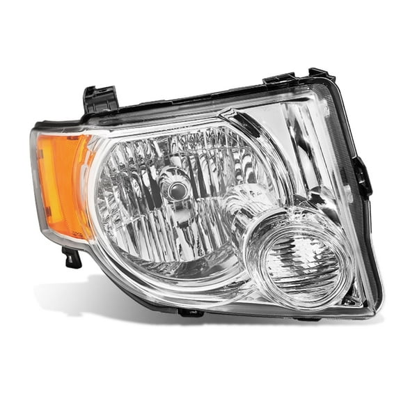 DNA Motoring Factory Style Headlight for 2008-2012 Ford Escape, Chrome, Right Passenger Side