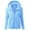 Blue, variant on UTTOASFAY Coat Women Hooded Sweater Coat Winter Warm Wool Zipper Coat Cotton Coat Outwear Blue M