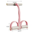 thumbnail image 3 of 21 Fitness Resistance Bands-4 Tube Pedal Ankle Puller 2025 Upgrade Stretch Bands for Exercise Sit Up Exercise Equipment AB Training Auxiliary Device Workout Equipment for Women Men, 3 of 4