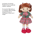 thumbnail image 4 of Muñeca DE TRAPO Y TELA Linzy Toys Laura Didáctica 40 cm brazos Y piernas flexibles, 4 of 5