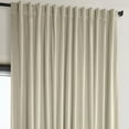 thumbnail image 3 of Half Price Drapes Extra Wide Signature Angora Beige Velvet Hotel Blackout Curtains(1 Panel), 100W X 108L, 3 of 8