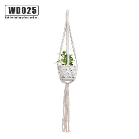 

1PC Flower Pot Hanger Indoor Outdoor Plants Hanging Basket Cotton Rope Plant Pot Holder