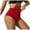 Red, variant on TOWED22 Women's Full Coverage High Waisted Bikini Bottoms Ruched Swimsuit Bottom Tummy Control Swim Shorts-AG,XXL