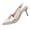 Beige, variant on Beige Women Fashionable Spring Summer Solid Pointed High Heel Open Toe French Style Sandals For Dresses