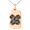 Rose, variant on Stainless Steel Aso Samurai Crest Engraved Small Rectangle Dog Tag Charm Pendant Necklace