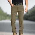 thumbnail image 5 of Waterproof Snow Pant Men's Lined Cargo Hiking Pants With Multiple Pockets Waterproof Skiing Pants Winter Outdoor Equipment Pants Army Green Xxl, 5 of 5