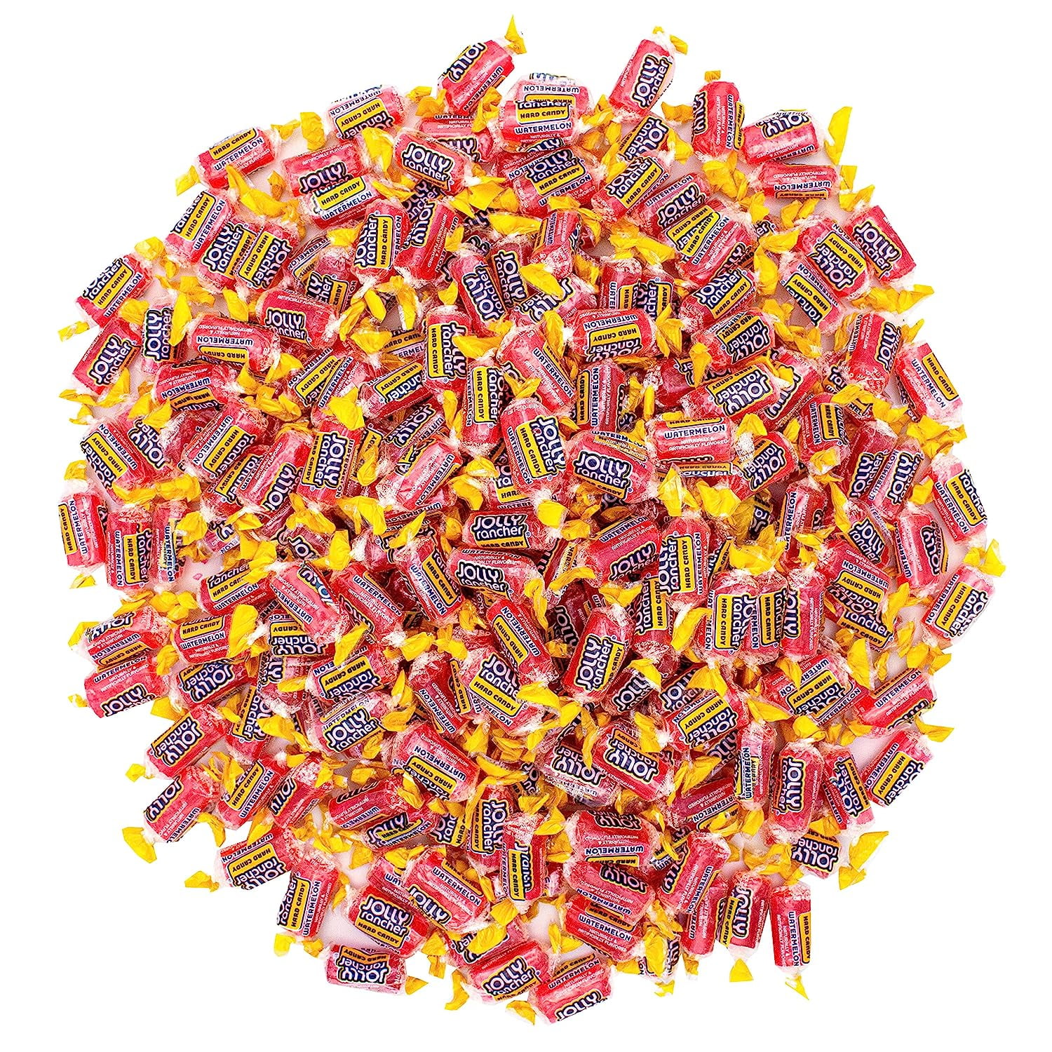 Jolly Rancher Watermelon Hard Candy - 1 LB, Bulk Individually Wrapped Candy,  Resealable Bag - 1 Pound (16 Oz)