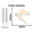 thumbnail image 2 of Unfinished Wood Croatia Country Shape - European Craft - up to 46" DIY 12" / 1/4", 2 of 4